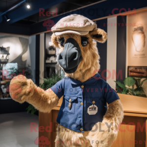 Mascot character of a Navy...