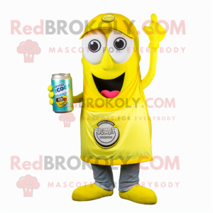Yellow Soda Can mascotte...