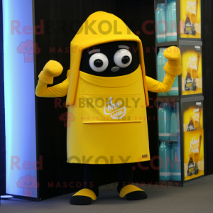 Yellow Soda Can maskot...