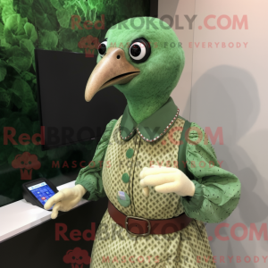 Mascot character of a Green...