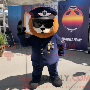 Maskotkarakter af en Navy...