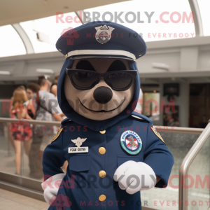 Maskotkarakter af en Navy...