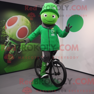 Mascot character of a Green...