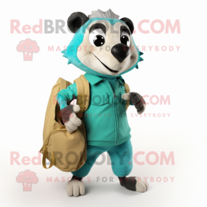 Turquoise Badger mascotte...