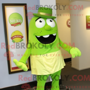 Mascot character of a Lime...