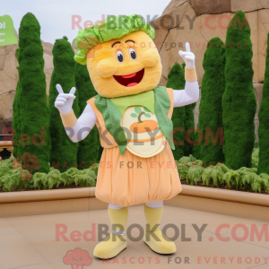 Mascot character of a Peach...