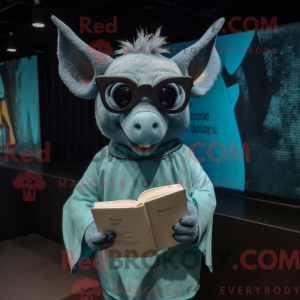 Mascot character of a Cyan...