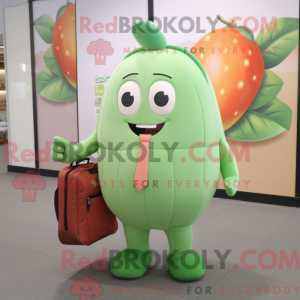 Mascot character of a Peach...