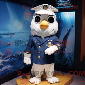 Mascot character of a Navy...
