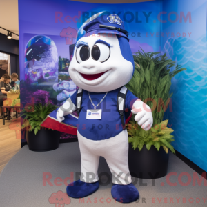 Mascot character of a Navy...