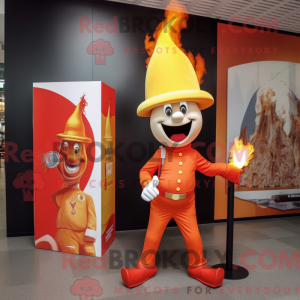 Mascot karakter van een...