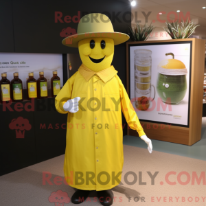 Maskot postava olivové...