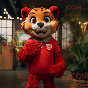 Mascot character of a Red...