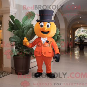 Mascot character of a Peach...
