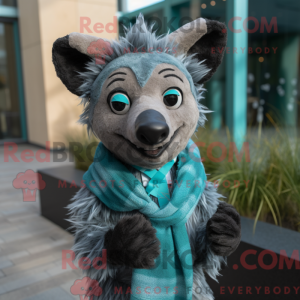 Mascot character of a Teal...