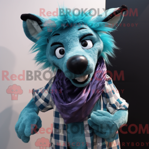 Postava maskota Teal Hyena...
