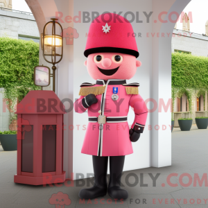 Mascot character of a Pink...