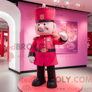 Mascot character of a Pink...
