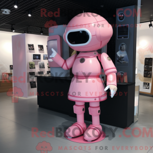 Mascot character of a Pink...