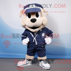 Mascot character of a Navy...