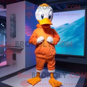 Postava maskota oranžové...