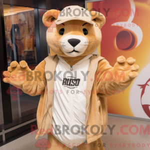 Mascottekarakter van een...