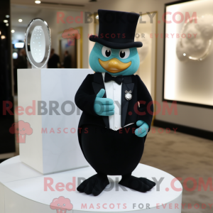 Mascot character of a Cyan...