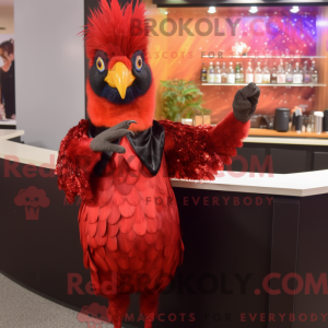 Mascot character of a Red...
