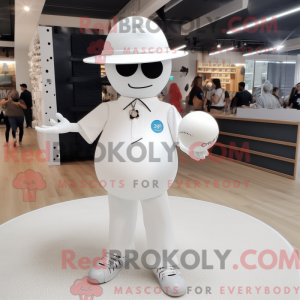 Mascot character of a White...