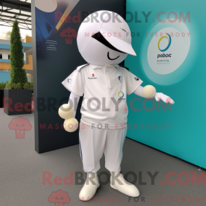 Mascot character of a White...