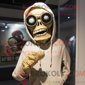 Mascot character of a Tan...