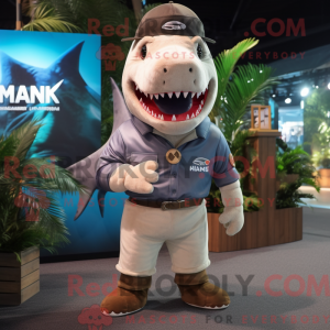 Mascot character of a Shark...