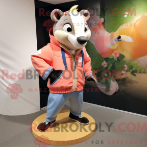 Mascot character of a Peach...