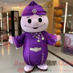 Postava maskota Purple Dim...