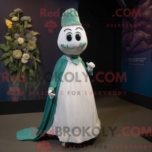 Mascot character of a Teal...