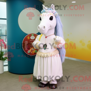 Mascot character of a White...