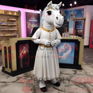 Mascot character of a White...