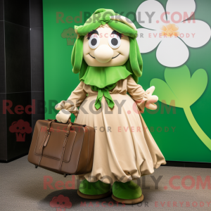 Mascot character of a Tan...