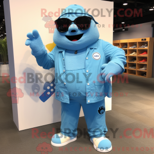 Postava maskota Sky Blue...