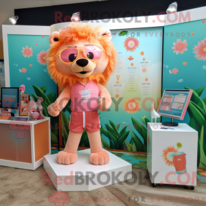 Mascot character of a Peach...