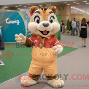 Mascot karakter van een Tan...
