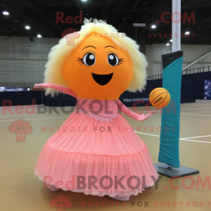 Mascot character of a Peach...