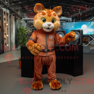 Mascot karakter van een...