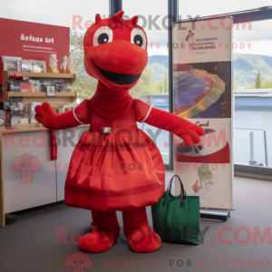 Maskotfigur av et Red Loch...