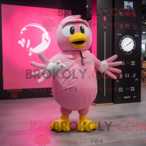 Mascot character of a Pink...