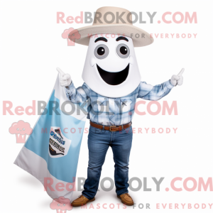 Mascot character of a White...