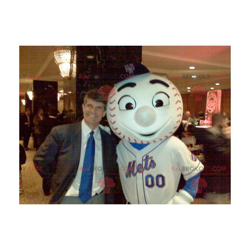 Hvit baseball maskot - Redbrokoly.com Hvit baseball maskot - Redbrokoly.com