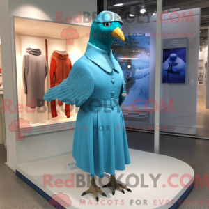 Mascot character of a Cyan...