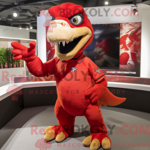 Mascot character of a Red...