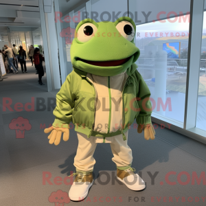 Postava maskota Tan Frog...